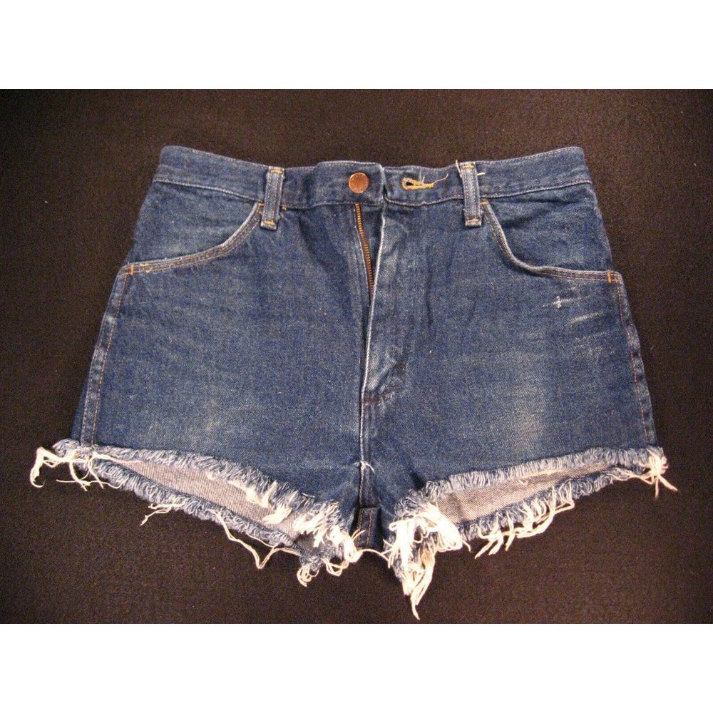 Rustler Womans CUTOFF JEANS SHORTS W 29 MEASURED Blue Denim Daisy Dukes